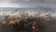 Hendrik Cornelisz. Vroom Day seven of the battle with the Armada, 7 August 1588. Germany oil painting artist